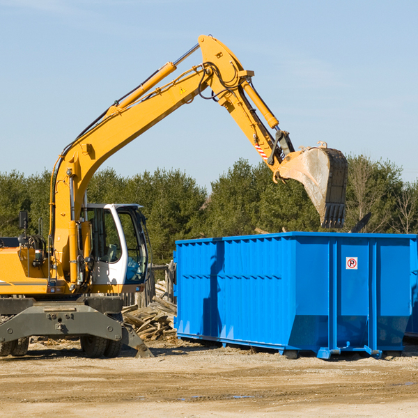 what size residential dumpster rentals are available in Waresboro Georgia